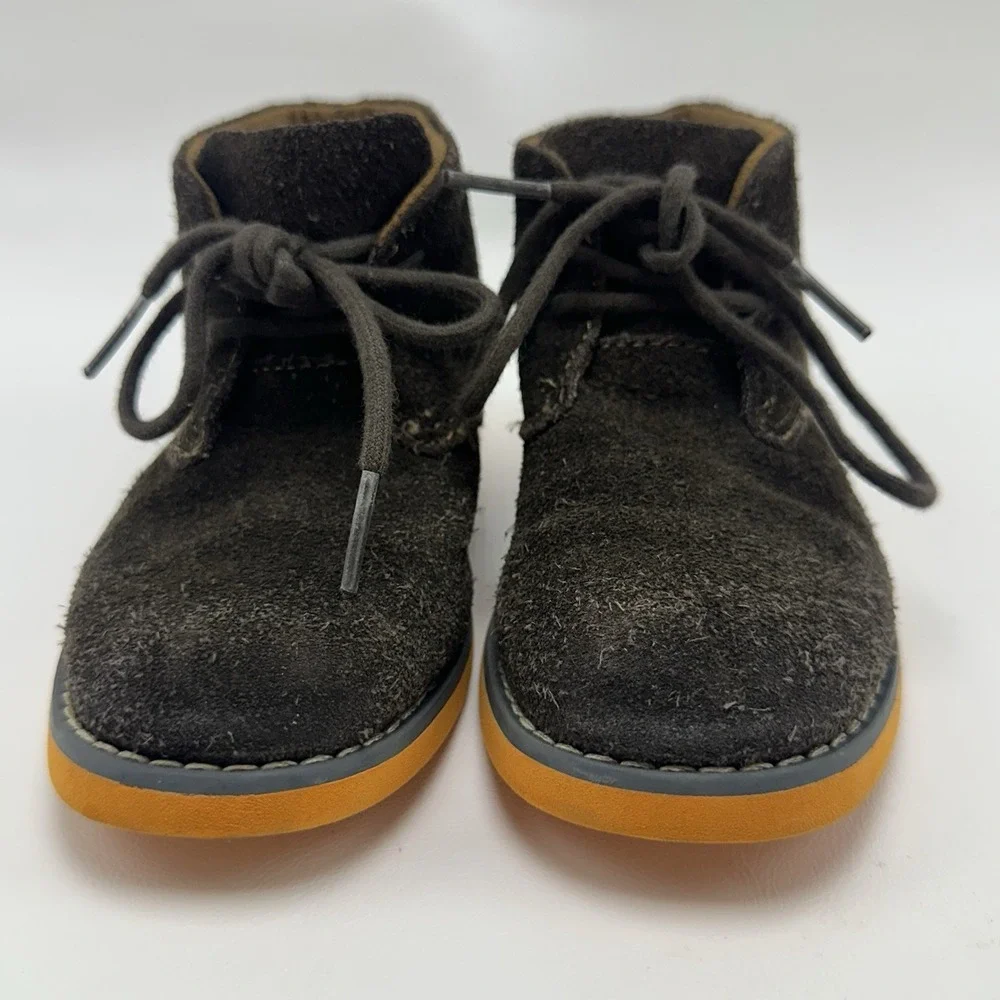 Florsheim Kids Chukka Boots Size 10 M Brown‎ Suede Lace Up Shoes